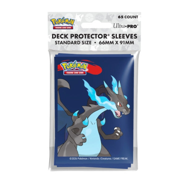Mega Charizard X 65 ct Deck Protector Sleeves for Pokemon TCG