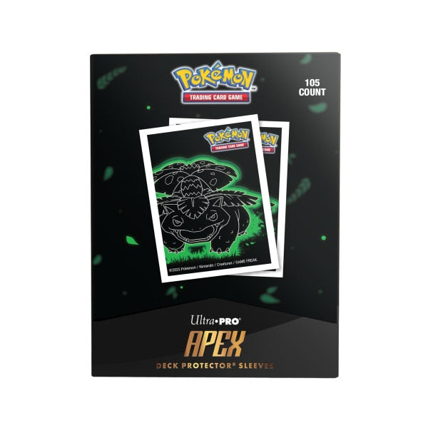 Sleeves Pokémon Neon Kanto Venusaur 105ct APEX Deck Protector