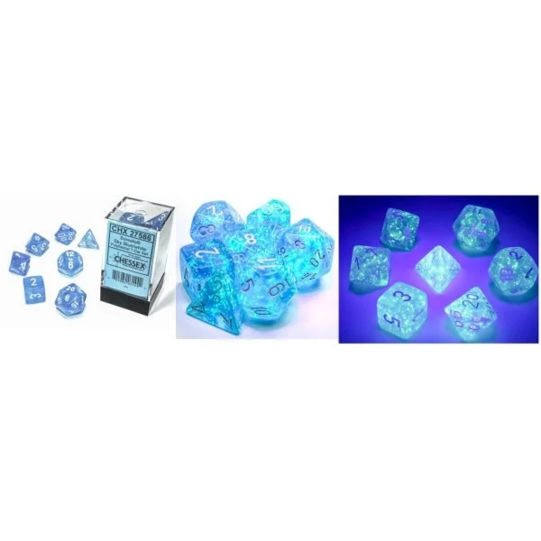 Chessex Dice Borealis Polyedral Sky Blue