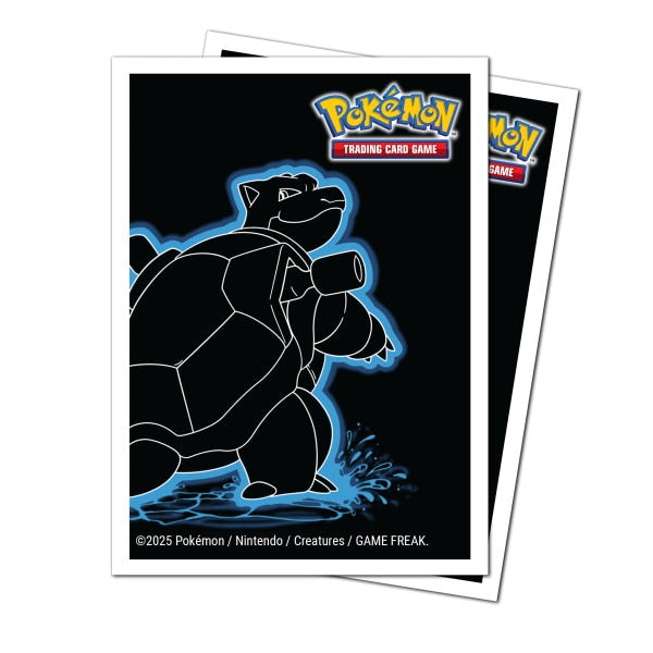 Sleeves Pokémon Neon Kanto Blastoise 105ct APEX Deck Protector