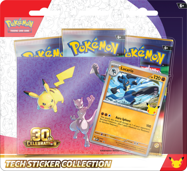 Pokemon TCG - 30th Celebration - Tech Sticker Collection